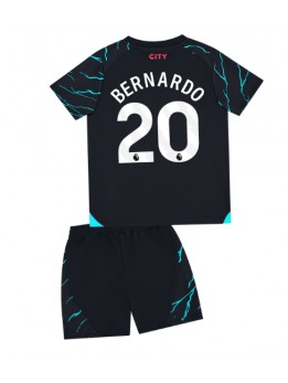 Manchester City Bernardo Silva #20 Dječji Rezervni Dres kompleti 2023-24 Kratak Rukavima (+ kratke hlače)